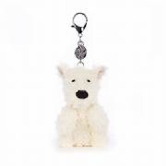 Jellycat MUNRO SCOTTIE DOG Bag Charm in-hand Authentic from Jellycat keychain - Picture 1 of 12